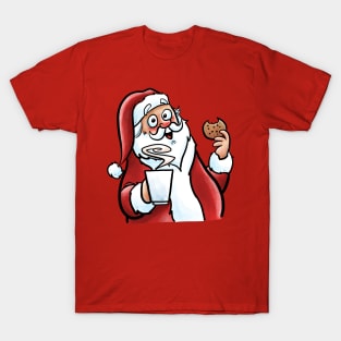 Coffee Break Santa T-Shirt